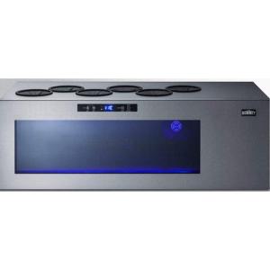 imageSummit STC6 36 Open Wine Cooler with 6 Bottle Capacity Commercially Approved Digital Thermostat Temperature Alarm LED Lighting Temperature Memory Function in Stainless SteelStainless Steel