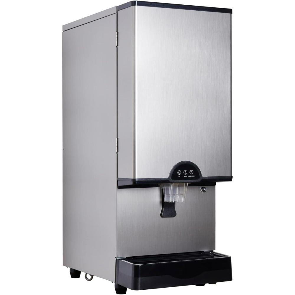 imageAccucold Commercial Ice ampamp Water Dispenser Countertop 378 lbs Nugget Ice Production Per Day 30 lbs of Storage Filter Kit Included AIWD450FLTR