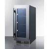 image15quot Wide BuiltIn Beverage Center Residential  15quot wide builtin wine ampamp beverage center with seamless panelready stainless steel door trim