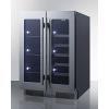 image24quot Wide BuiltIn WineBeverage Center Residential  24quot wide builtin dual zone French door winebeverage center with seamless panelready stainless steel door trim and European hinge