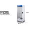 imageAccucold SCFF262GLH 30quot Wide Upright AllFreezer For Use in Commercial Establishments LHD Door Swing 115 V AC60 Hz White