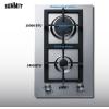 imageSummit 12quot 2 Burner Gas Cooktop Stainless steel Cast Iron GCJ2SSStainless Steel