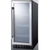 imageSummit 15 Beverage Center 245 cuft Capacity Stainless Steel ampamp Glass SCR1536BGGlassBlack