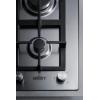 imageSummit 15quot 2 Burner Gas Cooktop Stainless steel Cast Iron With Stainless Steel Trim Kit GCJ2SSTK15