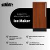 imageSummit 15quot Clear Ice Maker 50 lb Production Capacity Energy Star ADA Compliant Panel Ready BIM44GIFADA Panel Not IncludedBrown