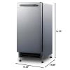 imageSummit 15quot Drain Free Ice Maker Outdoor Ice Maker 25 lb Production Capacity ADA Compliant Stainless Steel BIM27OSADA34 Inch Standard Height