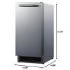 imageSummit 15quot Drain Free Ice Maker Outdoor Ice Maker 25 lb Production Capacity ADA Compliant Stainless Steel BIM27OSADA34 Inch Standard Height