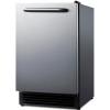 imageSummit 15quot Ice Maker Drain Free Builtin Ice Maker 15lb Production Capacity Panel Ready BIM26IFLHD Panels Not Included Left Handed Door SwingStainless Steel