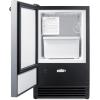 imageSummit 15quot Ice Maker Drain Free Builtin Ice Maker 15lb Production Capacity Panel Ready BIM26IFLHD Panels Not Included Left Handed Door SwingStainless Steel
