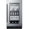 imageSummit 18 Wide Beverage Center 32 cuft Capacity Stainless Steel ampamp Glass CL181WBV