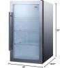 imageSummit 19 Beverage Center 313 cuft Capacity Shallow Depth Outdoor Refrigerator Stainless Steel Glass Door SPR489OSCSSGreyClear