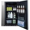 imageSummit 24 Shallow Depth Refrigerator Builtin Outdoor Refrigerator 313 cuft Capacity Storage Stainless Steel SPR196OS24
