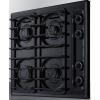 imageSummit 24quot 4 Burner Gas Cooktop Sealed Burners Black Cast Iron Grates Made in the USA TTL033SBlack