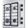 imageSummit 24quot 4 Burner Gas Cooktop Sealed Burners White Cast Iron Grates Made in the USA WTL033SWhite