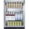 imageSummit 24quot Undercounter Beverage Refrigerator with Reversible Glass Door  Commercial Display Fridge for Wine Beer Soda  50 Cu Ft 3 Shelves 2363quotW x 235quotD x 34quotH Stainless Steel Black NSF