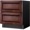 imageSummit 30 2Drawer Refrigerator Indoor or Outdoor 542 cuft Panel Ready Panels Not Included Stainless Steel SPR3032DPNRStainless SteelPanelReady