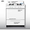 imageSummit 30quot Gas Range Battery Ignition 4 Opened Burners 37 cuft Capacity oven White WNM210P