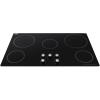 imageSummit 36quot Electric Cooktop 5Burners 208240V Radiant Cooktop Black CR5B36MBBlack