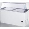 imageSummit 46quot Ice Cream Chest Freezer with 2 Sliding Tempared Glass Lids  Commercial Display Case for Store Supermarket  141 Cu Ft 4 Wire Baskets 53quotW x 2725quotD x 46quotH Steel White 115V NSF