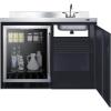 imageSummit 48quot Bar with Sink Beverage Center Capacity 50 cuft Kitchenette with Sink Stainless Steel and Black CK48NCSINKLRight Side Sink