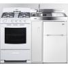 imageSummit 54quot AllinOne Kitchenette with Gas Range RefrigeratorFreezer Sink White ACK54GASW