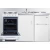 imageSummit 60quot AllinOne Kitchenette with Gas Range RefrigeratorFreezer Sink White ACK60GASW
