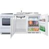 imageSummit 72quot AllinOne Kitchenette with Electric Range RefrigeratorFreezer Sink White ACK72ELSTWWhite