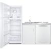 imageSummit Appliance ACKDW751G 75quot Wide Allinone Kitchenette with Fullsized Frostfree RefrigeratorFreezer 24quot Dishwasher Two Burners Radiant 115V Storage Cabinet Sink and Faucet