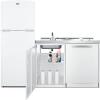imageSummit Appliance ACKDW751G 75quot Wide Allinone Kitchenette with Fullsized Frostfree RefrigeratorFreezer 24quot Dishwasher Two Burners Radiant 115V Storage Cabinet Sink and Faucet