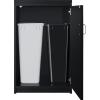 imageSummit Appliance CWSUITE85G 85quot Wide Casework Suite with Beverage Center and Microwave ADA Height Trash Receptacle Included 27 cuft Beverage Center Leveling Legs Black
