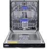 imageSummit Appliance DW242WADA 24quot Wide ENERGY STAR Certified ADA Compliant Builtin Dishwasher with White Door Top Control Panel Pro Style Handle Stainless Steel Interior Made in EuropeBlack
