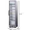 imageSummit Appliance SCR1104RH Commercial Beverage Merchandiser Designed for the Display and Refrigeration of Beverages and Sealed Food Stainless Steel Interior Selfclosing Door and Digital Thermostat