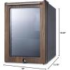 imageSummit Appliance SCR114LWP1 Compact Commercial Beverage Center With Wood Trim Designed for the Display and Refrigeration of Beverages Glass Door Automatic Defrost Dial Thermostat LED Lighting