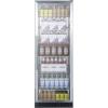 imageSummit Appliance SCR1401 FullSize Commercial Beverage Merchandiser with Stainless Steel Interior Digital Thermostat FrostFree Operation SelfClosing Glass Door Lock and Black Cabinet