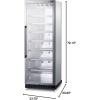 imageSummit Appliance SCR1401RICSS FullSize Commercial Beverage Merchandiser with Selfclosing Glass Door Right Hand Door Swing Sheet Pans and Adjustable Tray Supports Stainless Steel CabinetStainless Steel