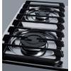 imageSummit Appliance ZTL053S 30quot Wide 4Burner Gas Cooktop in Brushed Chrome with Cast Iron Grates Pushtoturn Knobs Removable Burner Caps Recessed Top and ElectronicGas Spark Ignition