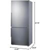 imageSummit FFBF284SSIM 28quot Wide Bottom Freezer Refrigerator Icemaker 138 cuft Stainless Steel Door LED Lighting ENERGY STAR Certified Perfect for Apartments and Small KitchenWith Icemaker