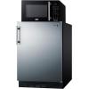 imageSummit MRF6BK2SSA Microwave ampamp Refrigerator Combination with AllocatorStainless Steel  Black