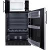 imageSummit MRF6BK2SSA Microwave ampamp Refrigerator Combination with AllocatorStainless Steel  Black