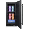 imageSummit SCFF1533BCSS Cabinet Freezer with 245 cu ft Total Capacity Frost Free Operation Adjustable Chrome Shelves Sabbath Mode Setting and 100 CFC Free in StainlessChrome