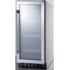 imageSummit SCR1536BGCSS Undercounter Beverage Refrigeration GlassStainlessSteelGlassStainlessSteel