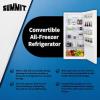 imageSummit UF22W 33 Inch wide Convertible All FreezerRefrigerator Frost Free GarageReady Freezer Design Touch Panel Thermostat Door Storage Adjustable ShelvesWhite