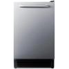 imageSummit 15quot Ice Maker Drain Free Builtin Ice Maker 15lb Production Capacity Panel Ready BIM26IFLHD Panels Not Included Left Handed Door SwingStainless Steel