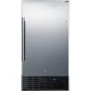 imageSummit 18quot Ice Maker Drain Free 8 lb Production Capacity ADA Compliant Stainless Steel  BIM18SSADAStainless Steel