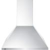 imageSummit 24 WallMounted Range Hood Pyramid Shape Ducted or Ductless Installation Stainless Steel SEH1524SS