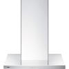 imageSummit 24 WallMounted Range Hood Tshaped Canopy Ducted or Ductless Installation Stainless Steel SEH4624SSStainless Steel
