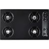 imageSummit 30quot 4Burner Gas Cooktop Open Burners Battery Start Ignition Gas Cooktop Made in the USA Black TNL05PBlack