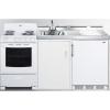 imageSummit 72quot AllinOne Kitchenette with Electric Coil Range RefrigeratorFreezer Sink White ACK72COILW