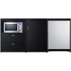 imageSummit Appliance CWSUITE74R 74quot Wide Casework Suite Black Refrigerator and Microwave Included ADA Compliant Countertop Height Cord Cutout 48 cuft AllRefrigerator Leveling Legs