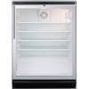 imageSummit Appliance SCR600BGLHV Commercially Listed 55 CuFt Counter Height Beverage Center with Glass Door Auto Defrost Digital Thermostat Professional Thin Handle Lock and Black Cabinet